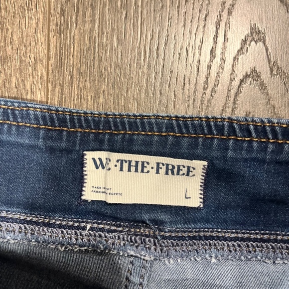 Free People Jeans Womens Large We The Free Pull On Flare Boot Cut Mid Rise - Picture 2 of 7